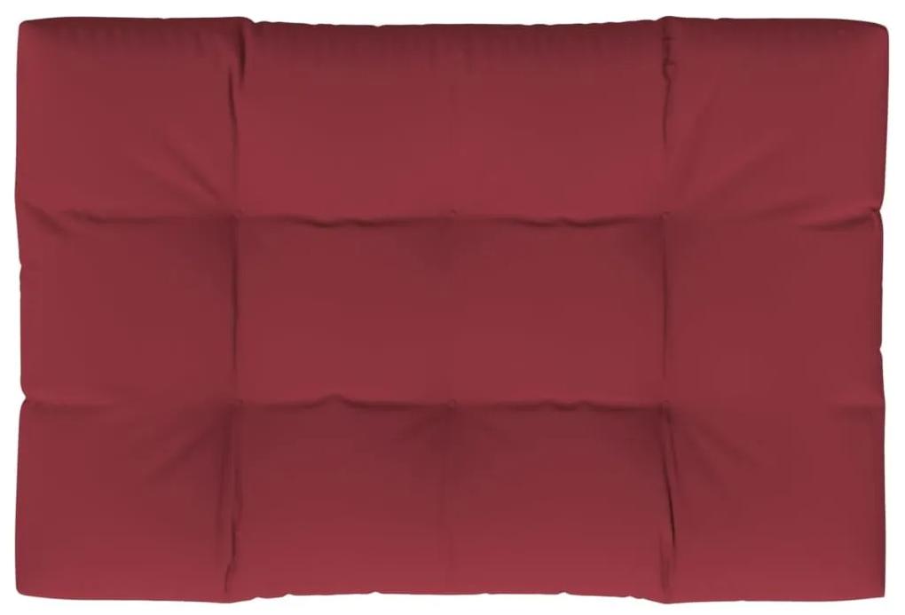 Μαξιλάρι Παλέτας Μπορντό 120 x 80 x 12 εκ. Υφασμάτινο - Κόκκινο