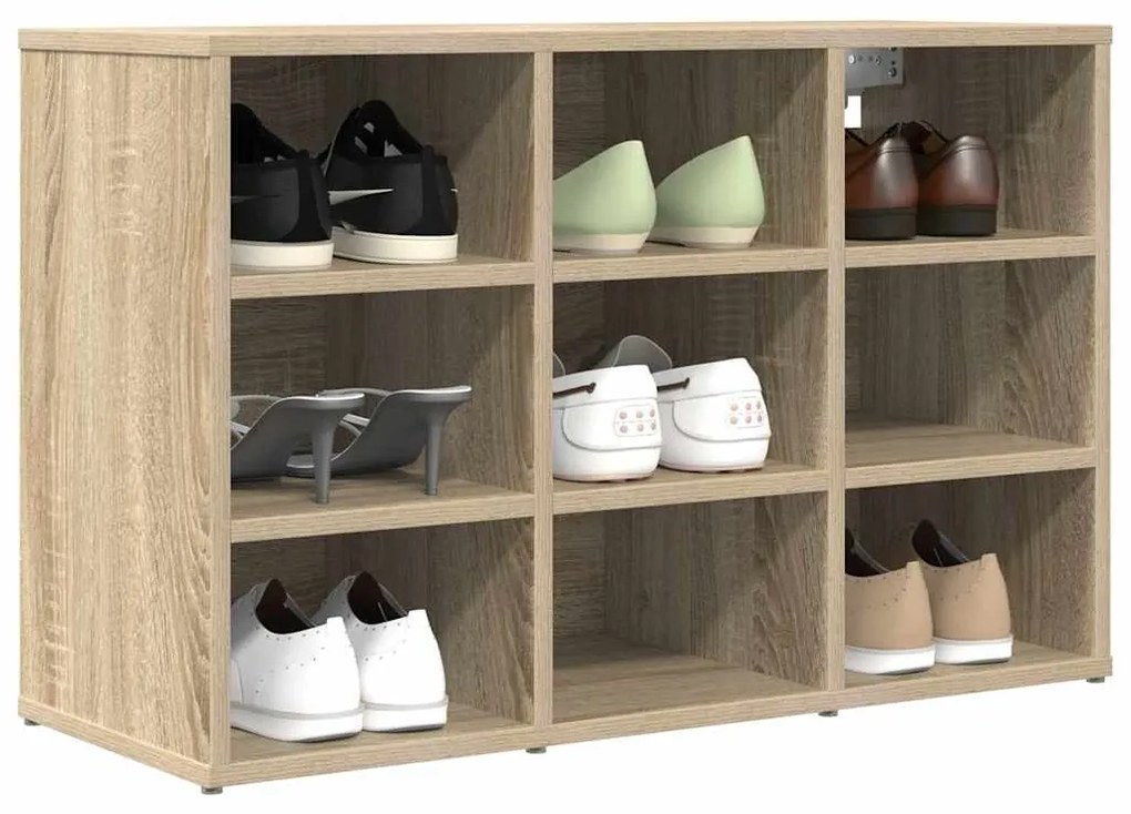 vidaXL Ντουλάπα Παπουτσιών με ράφι Δρύς Sonoma 77,5 x 30 x 51 εκ.