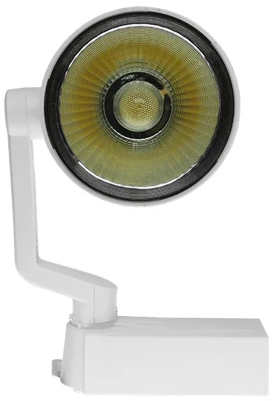 Globostar S-40026 Μονοφασικό Bridgelux COB LED Φωτιστικό Σποτ Ράγας 20W 230V 3000lm 24° Θερμό Λευκό 3000k - S-40026