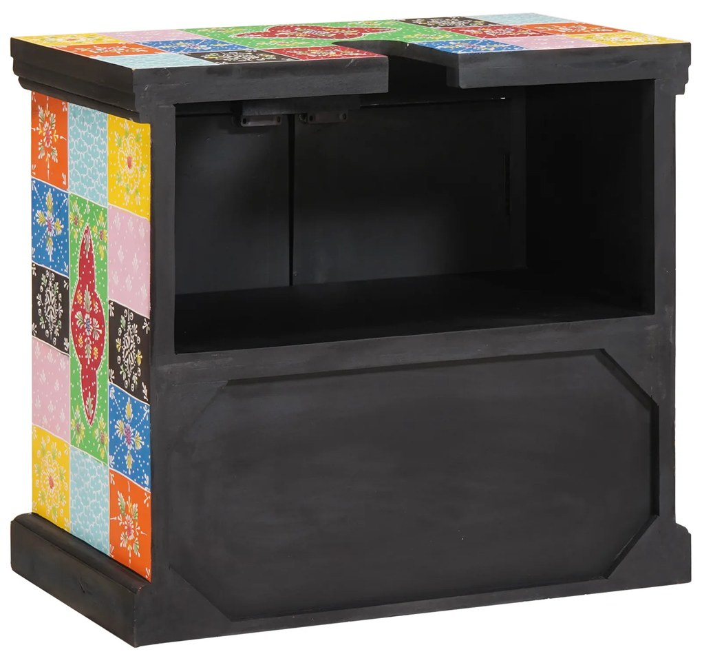 vidaXL Ντουλάπι νιπτήρα με πόρτα 60 x 35 x 55 εκ