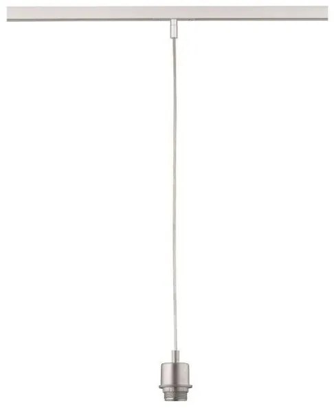 Κρεμαστό Φωτιστικό Ράγας E27 40W Νίκελ ματ m6 - HV-TRACK 6 Fischer Honsel-70321-Νίκελ Ματ 70321