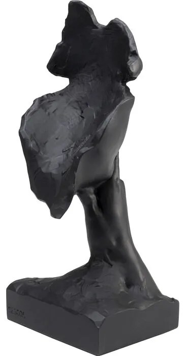Διακοσμητικό Επιτραπέζιο Πρόσωπο Άντρα Μαύρο 13x31 εκ. - Μαύρο