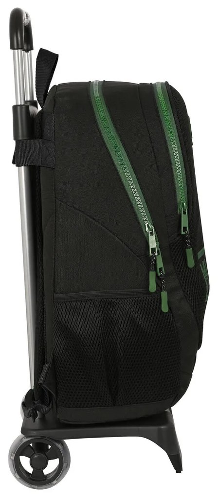 Σχολική Τσάντα με Ρόδες Munich Caviar Μαύρο 32 x 44 x 16 cm