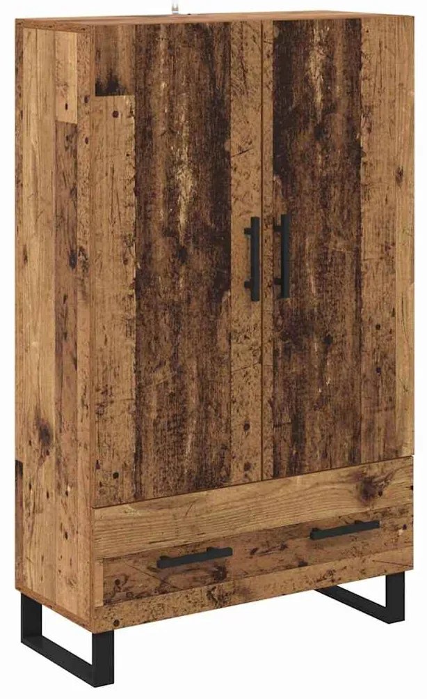 vidaXL Highboard Παλιό Ξύλο 69,5 x 30 x 115 εκ Επεξεργασμένο ξύλο