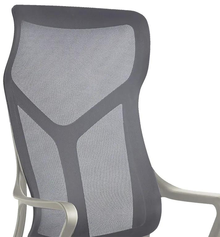 Καρέκλα γραφείου διευθυντή Flexibility mend pakoworld ύφασμα mesh γκρι - Ύφασμα - 254-000005