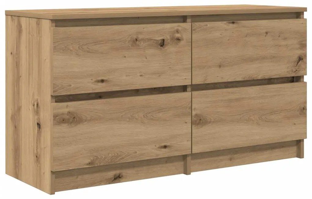 Έπιπλο Τηλεόρασης Artisian Δρυς 100x35x54 εκ Επεξεργασμένο Ξύλο - Καφέ
