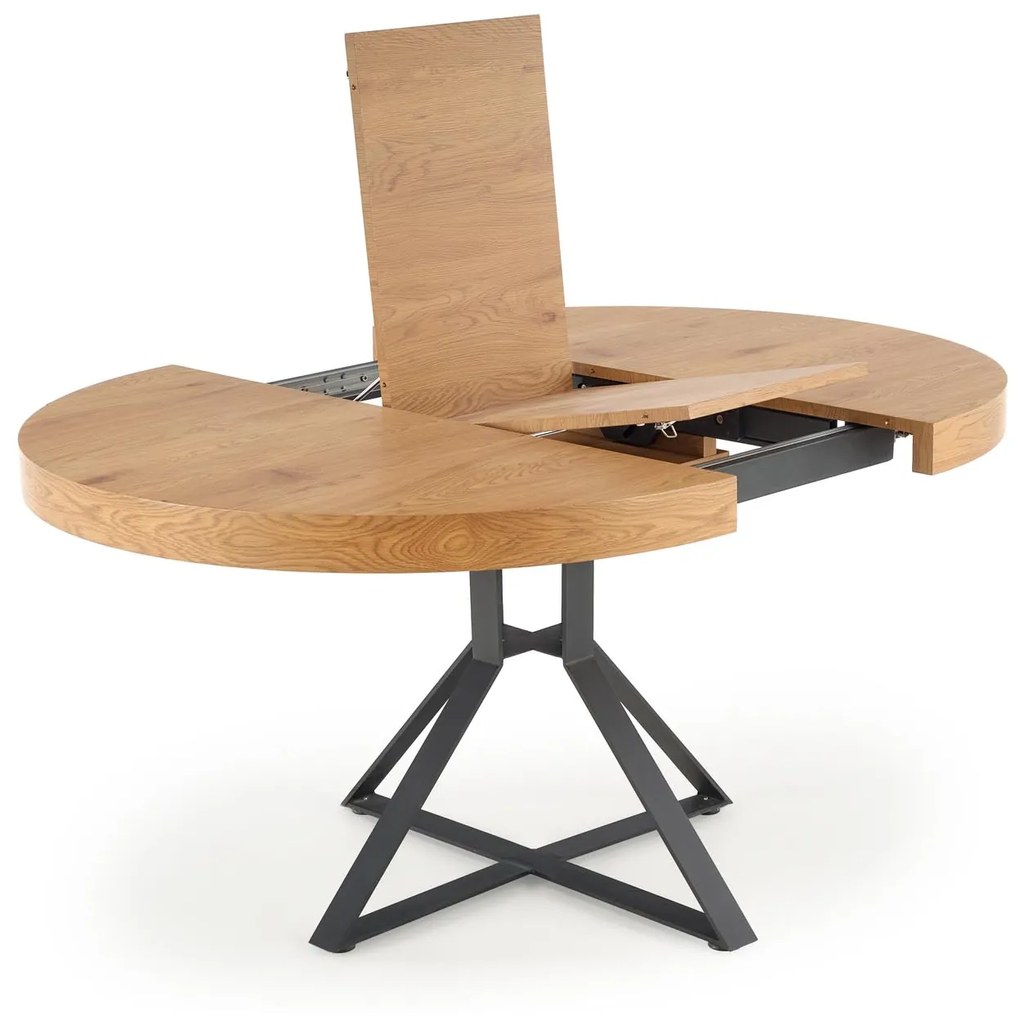 MERCY extension table, color: top - golden oak, legs - black DIOMMI V-CH-MERCY-ST