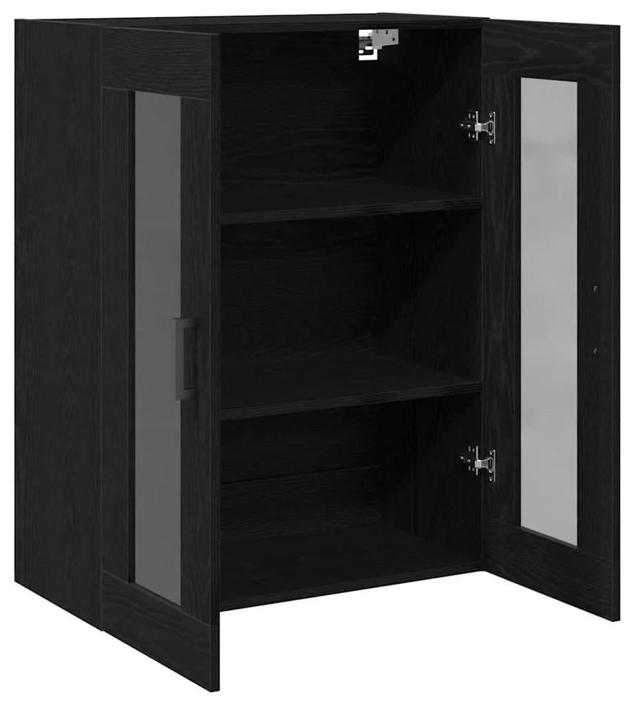 vidaXL Ντουλάπα τοίχου Επιτοίχιο Μαύρη δρυς 69.5 x 34 x 90 εκ.