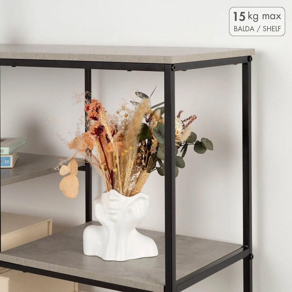 Ράφια Max Home Σίδερο Ξύλο MDF 5 Ράφια 75 x 100 x 30 cm