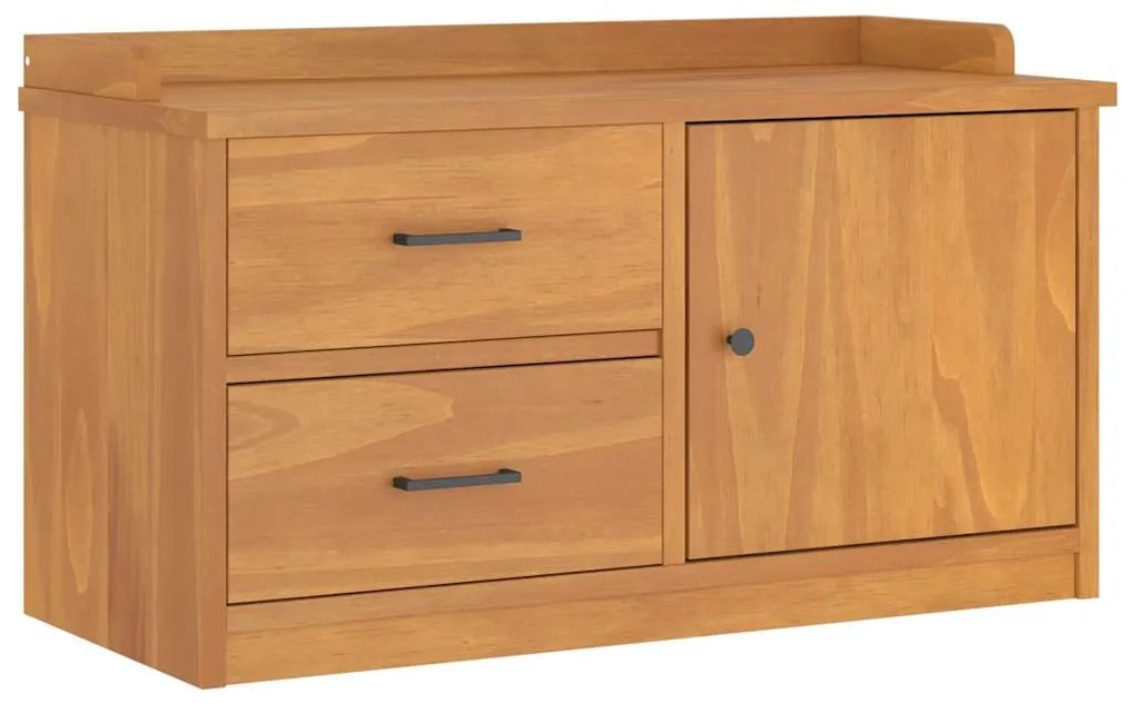 vidaXL Πάγκος διαδρόμου &quot;SANDNES&quot; 87x40x50 εκ. Πεύκο μασίφ ξύλο