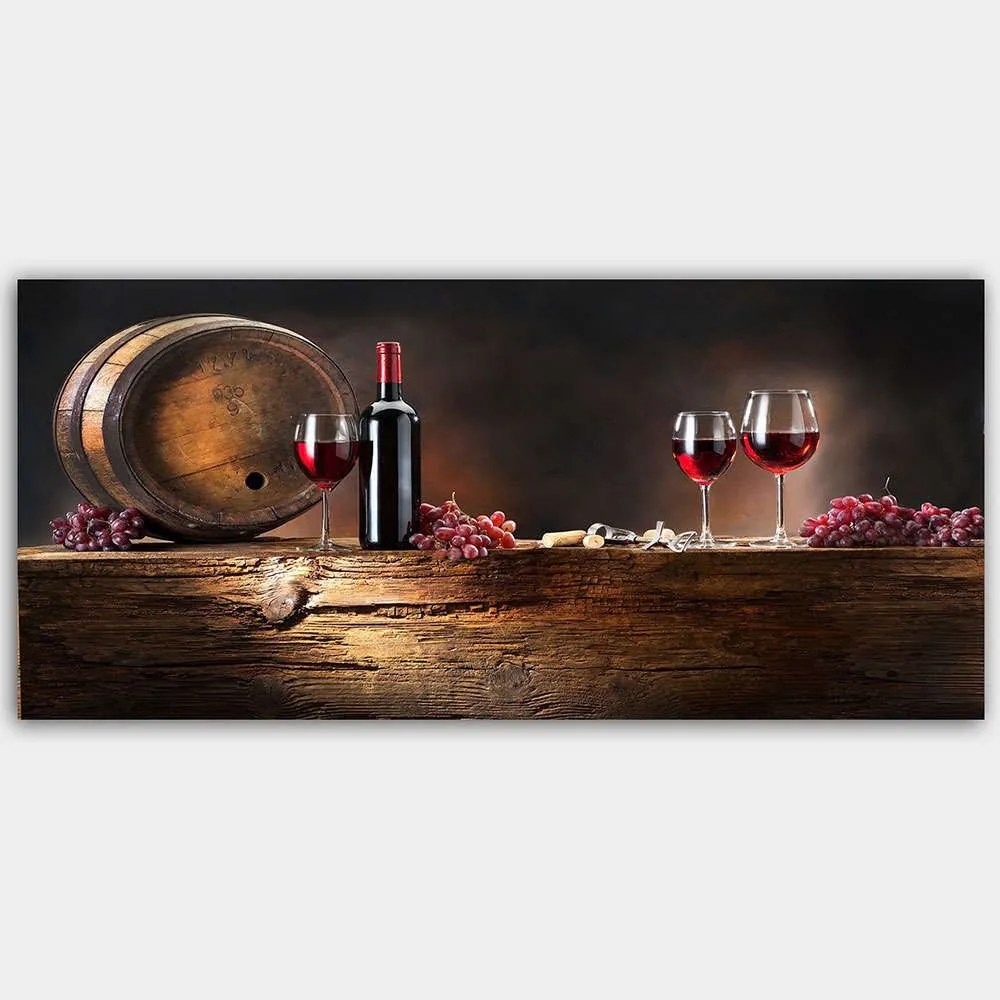 Πίνακας Καμβάς 451ERN1814 120x50cm Multi Wallity Οριζόντιοι Ξύλο, Καμβάς