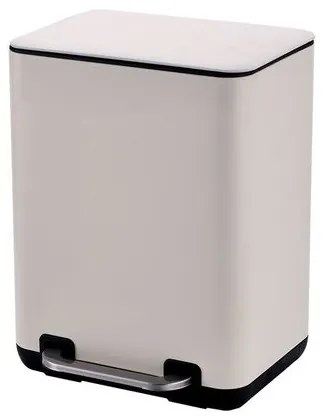 Estia Χαρτοδοχείο - Κάδος Μπάνιου Cubic Soft Close 6lt Ιβουάρ 02-20989