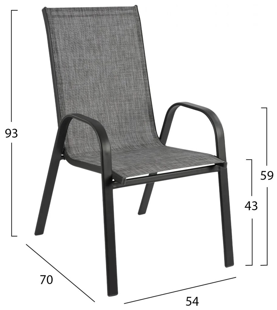 ΣΕΤ ΤΡΑΠΕΖΑΡΙΑ 7ΤΜΧ ΤΡΑΠΕΖΙ BRUNO 150X90 ΜΕ ΠΟΛΥΘΡΟΝΕΣ TEXTILINE ΓΚΡΙ