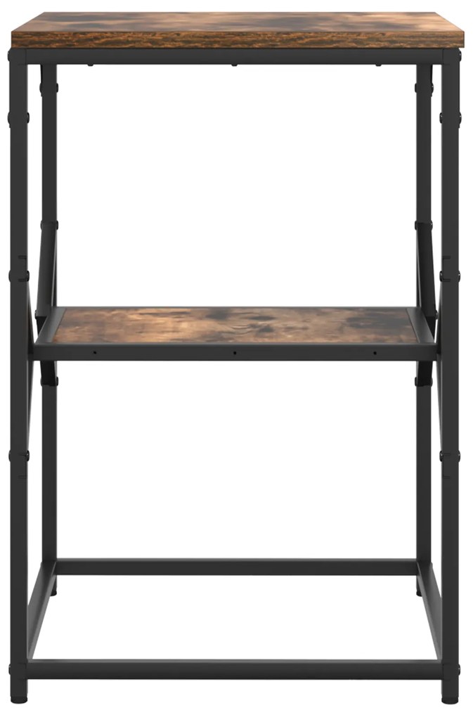 vidaXL Τραπέζι πλευράς Σκούρο Δρυς 41x40x60 εκ. Κατασκευασμένο ξύλο