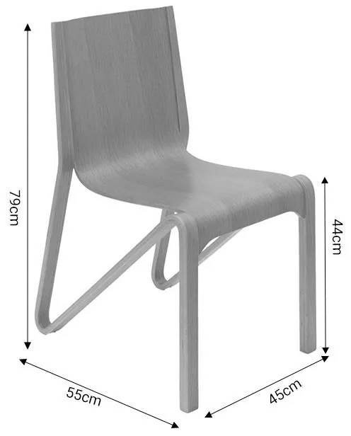 Καρέκλα Artur φυσικό δρυς ξύλο 45x55x79εκ 45x55x79 εκ.