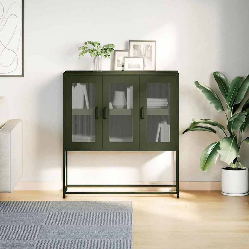 vidaXL Ντουλάπι Λαδί 100,5x39x107 εκ. από Χάλυβα Ψυχρής Έλασης