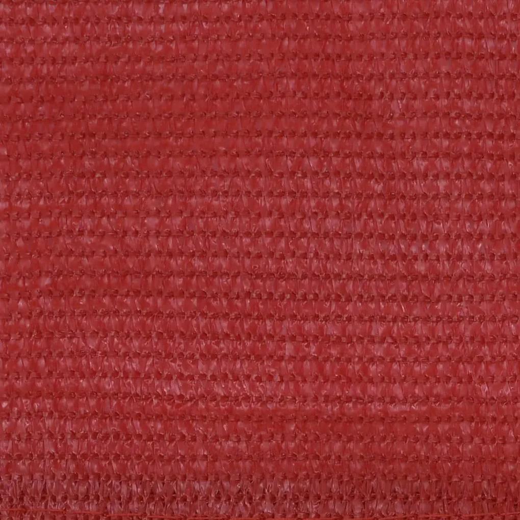 Διαχωριστικό Βεράντας Κόκκινο 90 x 400 εκ. από HDPE - Κόκκινο