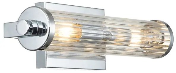 Απλίκα Φωτιστικό Μπάνιου 2xE14 IP44 Azores Quintiesse Elstead Lighting-QN-AZORES2-PC-Χρώμιο QN-AZORES2-PC