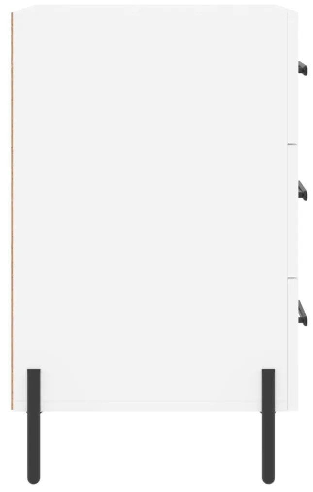 vidaXL Κομοδίνο Λευκό 40 x 40 x 66 εκ. από Επεξεργασμένο Ξύλο