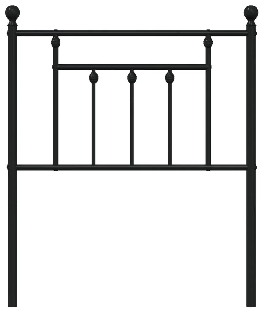 vidaXL Κεφαλάρι Μαύρο 75 εκ. Μεταλλικό