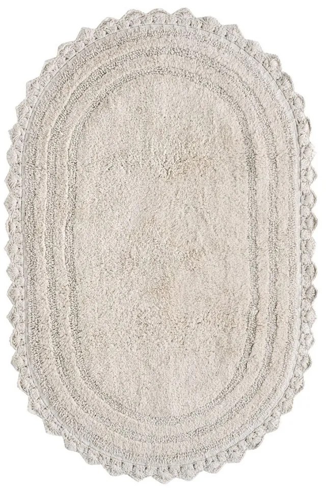 Πατάκι Μπάνιου Mack 26 Beige Kentia 70Χ110 100% Βαμβάκι