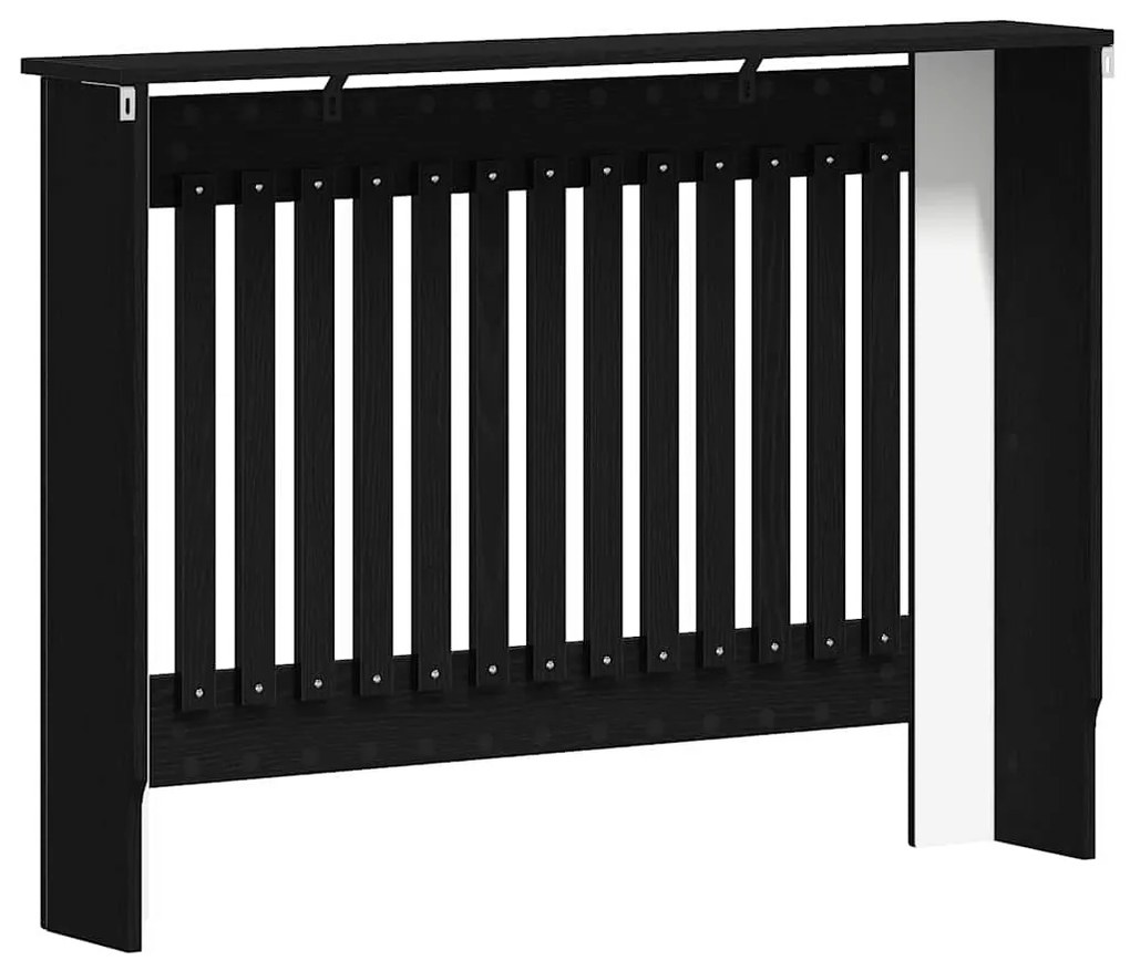 vidaXL Καπάκι Καλοριφέρ Μαύρη Οξυά 112 x 19 x 81,5 cm