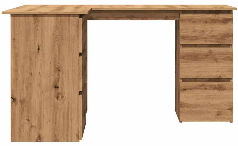 vidaXL Γωνιακό γραφείο Artisan Oak 145x100x76 cm Κατασκευασμένο ξύλο