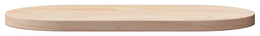 vidaXL Επιφάνεια Τραπεζιού Οβάλ 80x40x2,5 εκ. από Μασίφ Ξύλο Πεύκου