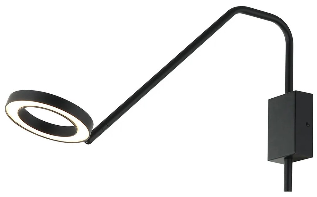 Απλίκα Τοίχου LED Dimmable Zambelis 22042 Black Matt