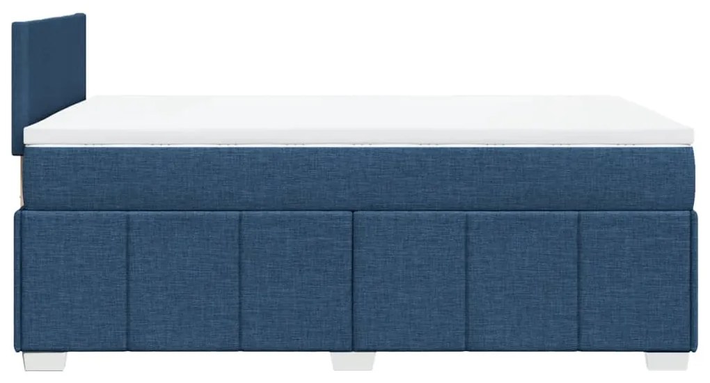 ΚΡΕΒΑΤΙ BOXSPRING ΜΕ ΣΤΡΩΜΑ ΜΠΛΕ 120X190 ΕΚ. ΥΦΑΣΜΑΤΙΝΟ 3289306