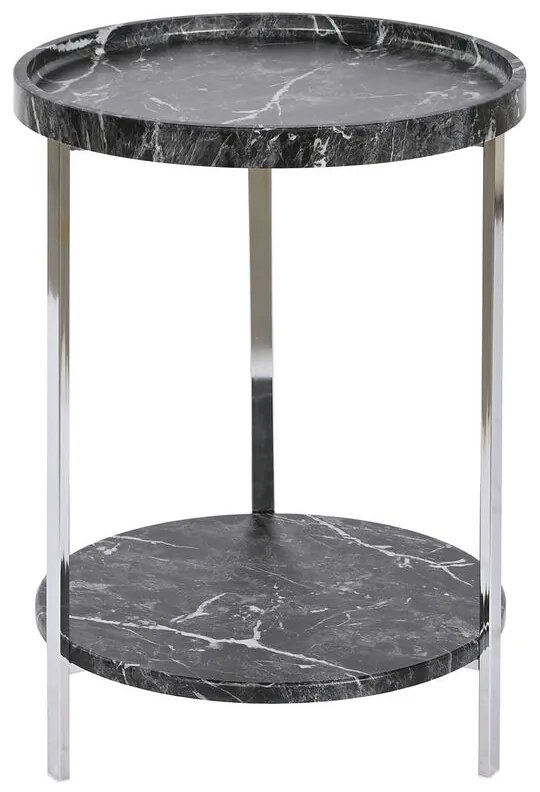Βοηθητικό Τραπέζι DKD Home Decor Μαύρο Ξύλο MDF 40 x 40 x 53 cm