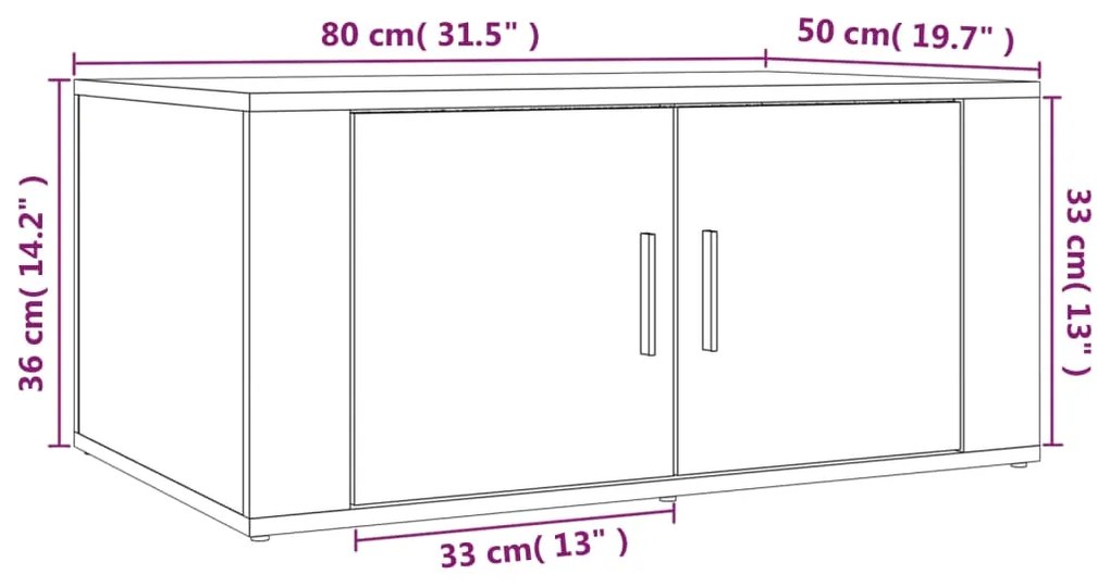 ΤΡΑΠΕΖΑΚΙ ΣΑΛΟΝΙΟΥ ΛΕΥΚΟ 80 X 50 X 36 ΕΚ. ΕΠΕΞΕΡΓΑΣΜΕΝΟ ΞΥΛΟ 816512