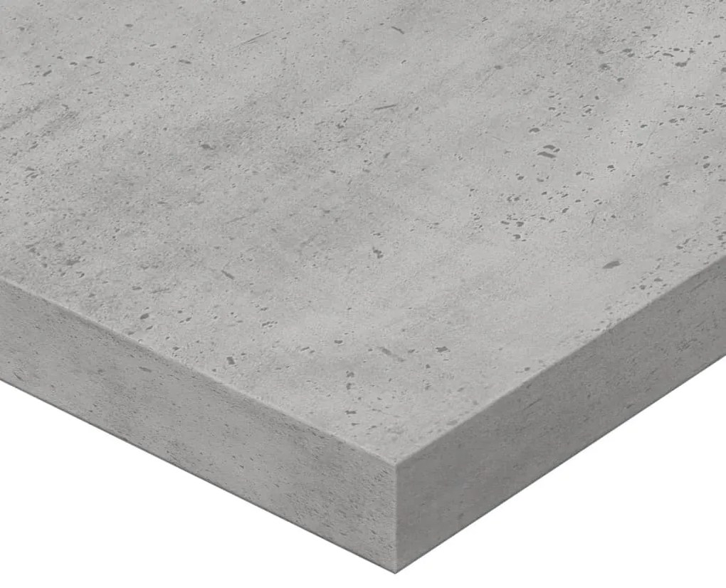 vidaXL Ράφια Βιβλιοθήκης 4 τεμ. Γκρι Σκυροδ. 80x20x1,5 εκ. Επεξ. Ξύλο