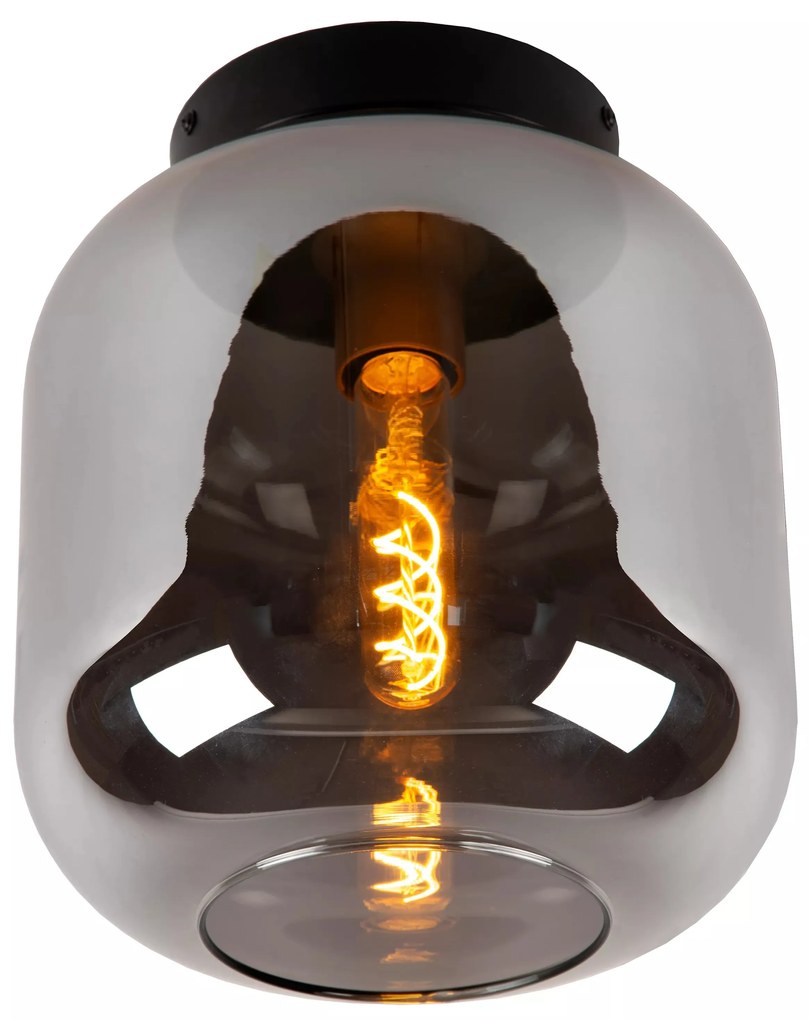 Φωτιστικό Οροφής Lucide 45194-25-65 JOANET Φυμέ (Smoke)|Μαύρο Ματ (Black Mat)