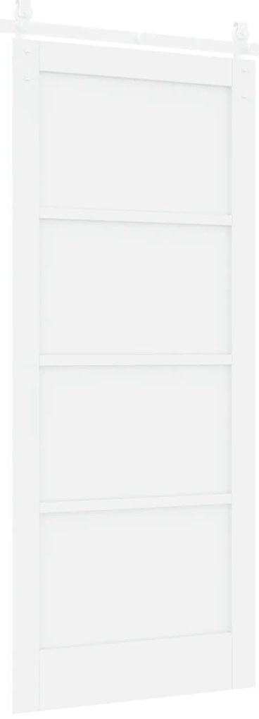 vidaXL Συρόμενη Πόρτα με Σετ Υλικών Λευκή 86x198.5 εκ.