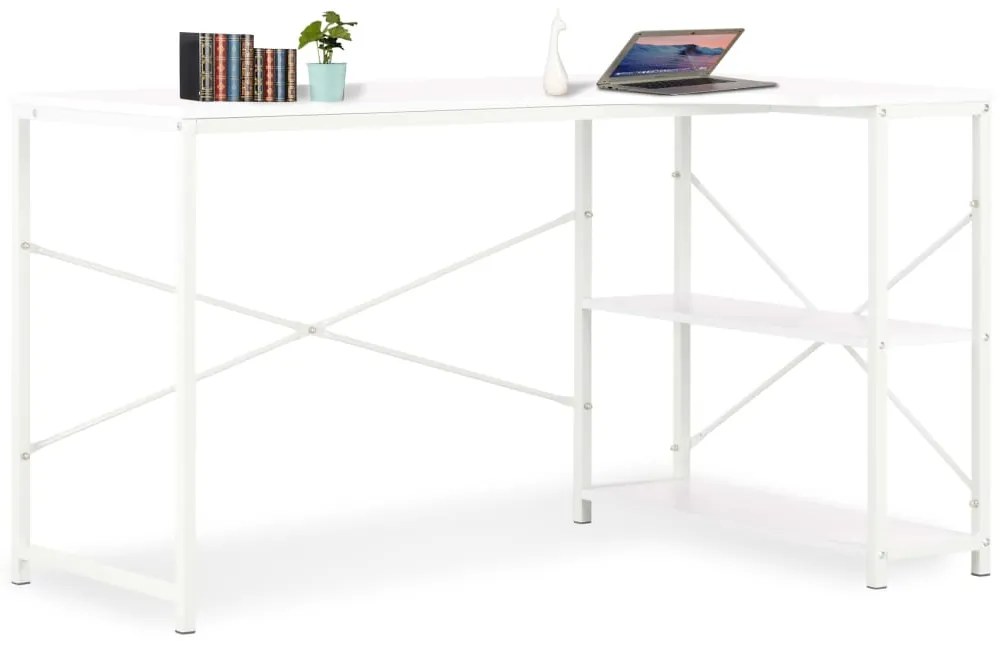 vidaXL Γραφείο Υπολογιστή Λευκό 120 x 72 x 70 εκ.