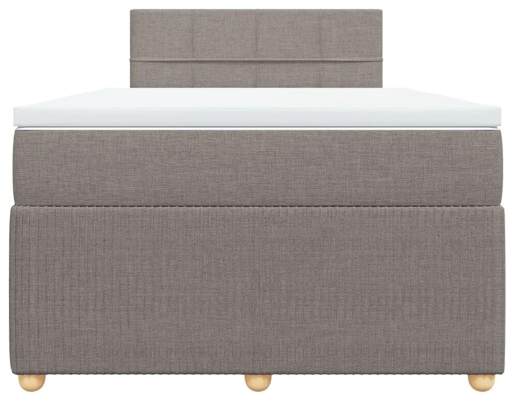 ΚΡΕΒΑΤΙ BOXSPRING ΜΕ ΣΤΡΩΜΑ TAUPE 120X200 ΕΚ. ΥΦΑΣΜΑΤΙΝΟ 3289727