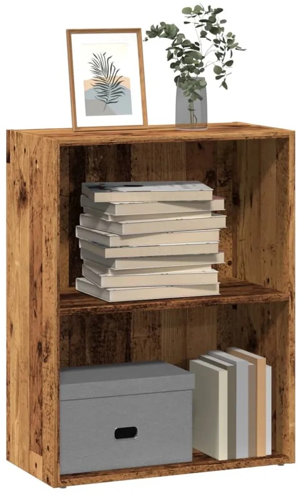 vidaXL Βιβλιοθήκη Όψη Παλαιού Ξύλου 60x30x77 εκ. Επεξεργασμένο Ξύλο