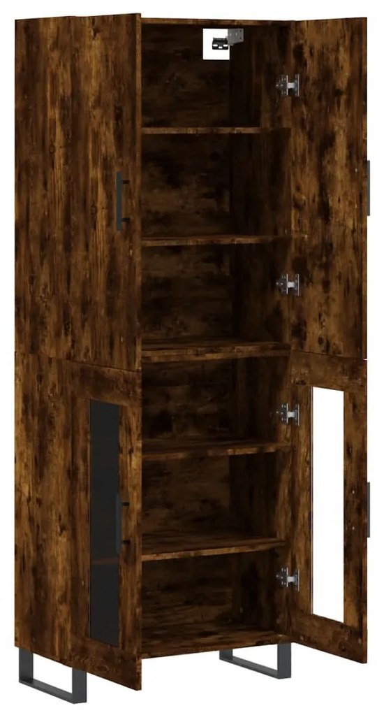 vidaXL Ντουλάπι Καπνιστή Δρυς 69,5x34x180 εκ. από Επεξεργασμένο Ξύλο