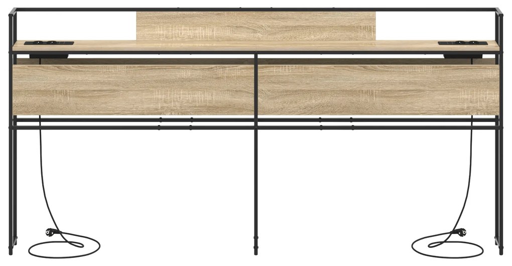 vidaXL Κεφαλάρι Αποθήκης Sonoma Δρυς 180 cm Επεξεργασμένο ξύλο