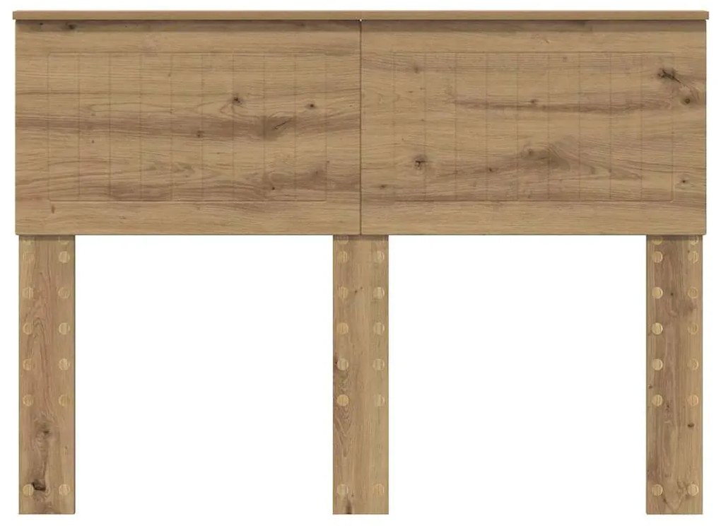 vidaXL Κεφαλάρι με κεφαλάρι Artisan Oak 135 cm Επεξεργασμένο ξύλο