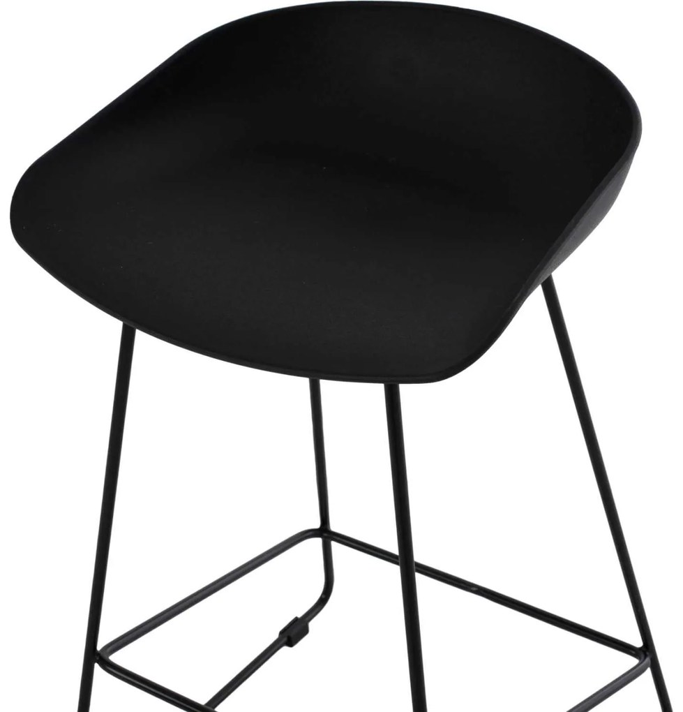ΣΚΑΜΠΟ ΜΠΑΡ HM9299.02, ΜΑΥΡΟ, ΜΕΣΑΙΟΥ ΥΨΟΥΣ, 44x44x74 εκ.