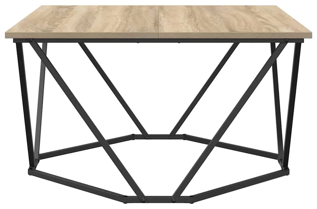 vidaXL Τραπεζάκι σαλονιού Sonoma Δρυς 80 x 80 x 45 cm