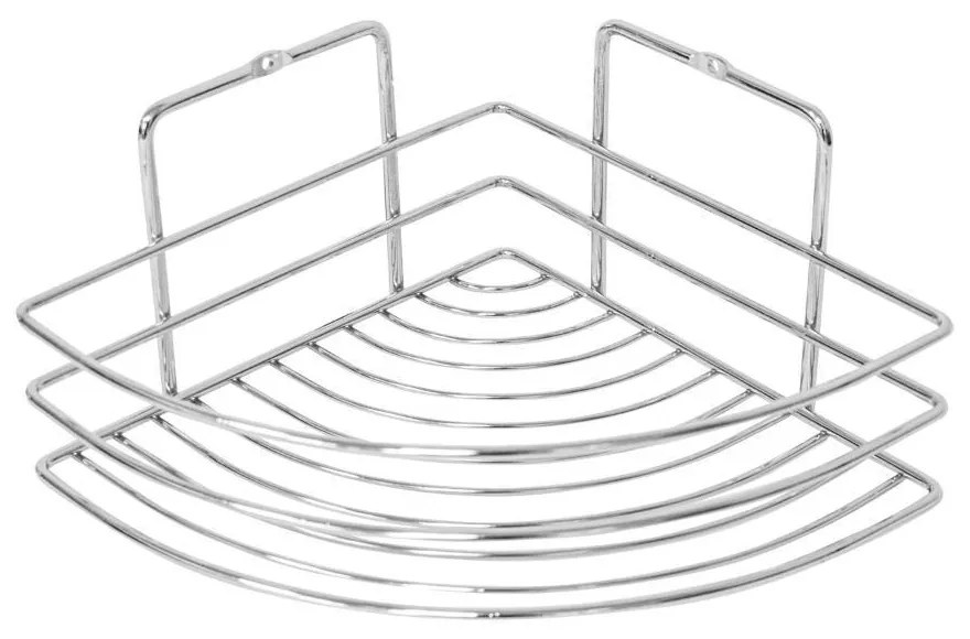 Ράφι μπάνιου γωνιακό Υ10xØ19εκ. επιχρωμιωμένο ατσάλι  τμχ.