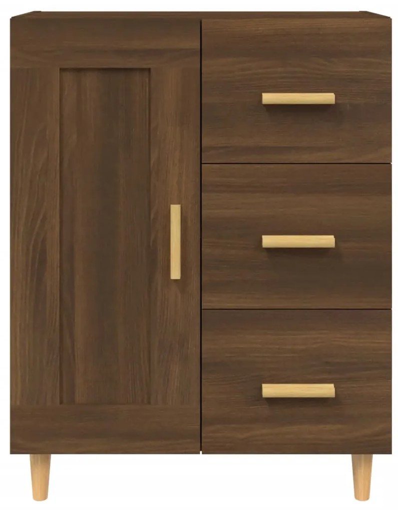 vidaXL Ντουλάπι Καφέ Δρυς 69,5 x 34 x 90 εκ. από Επεξεργασμένο Ξύλο