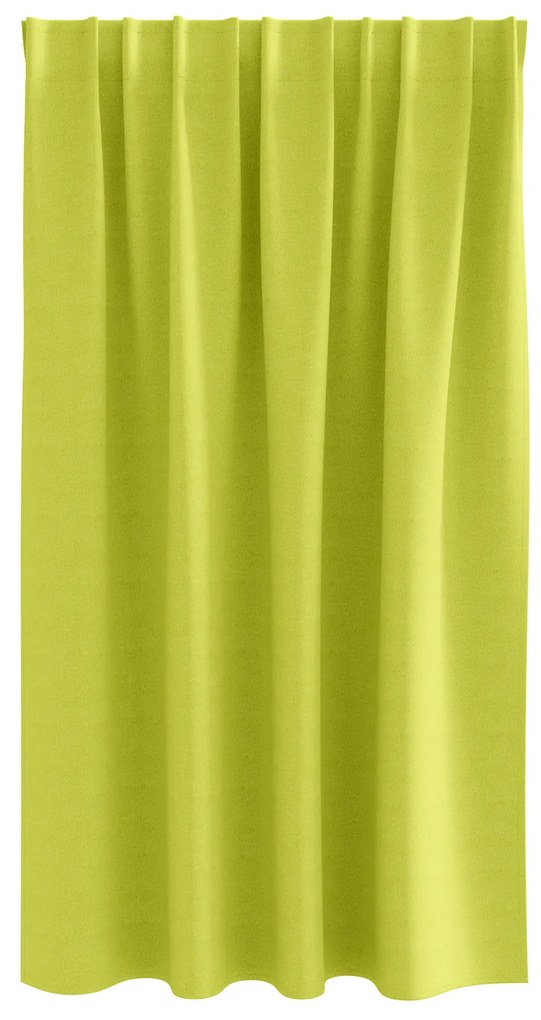 vidaXL Κουρτίνες με κουρτίνες 2 pcs Λαχανί 140 x 140 cm Πολυεστέρας