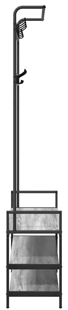 vidaXL Κρεμάστρα Γκρίζο Σονομα 95 x 34 x 184 εκ Επεξεργασμένο ξύλο