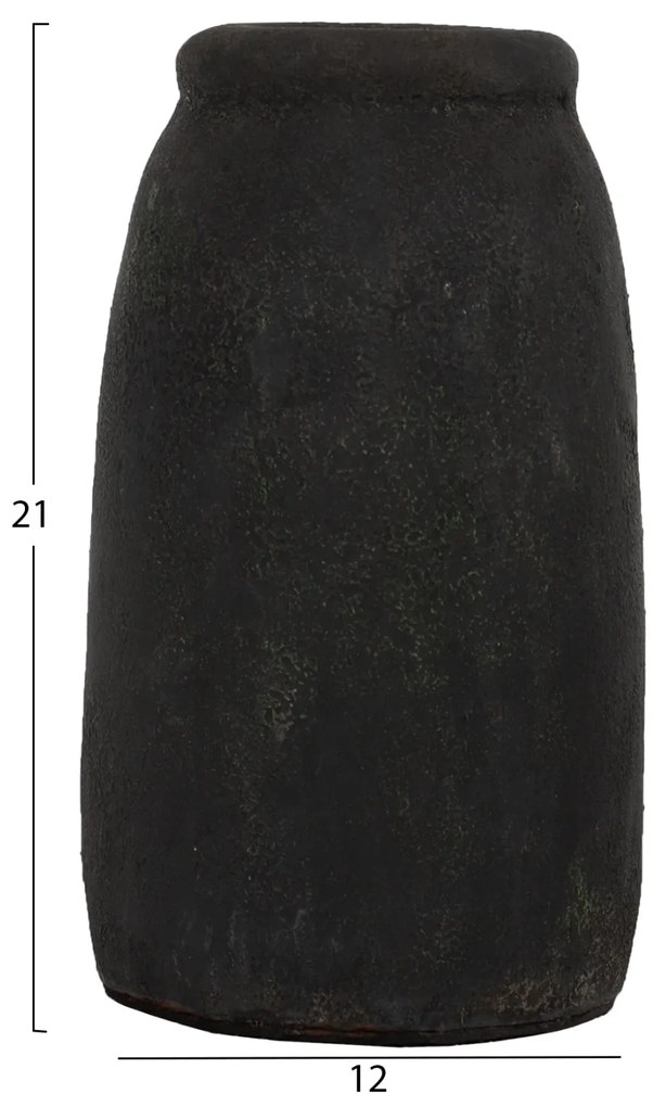 ΔΙΑΚΟΣΜΗΤΙΚA ΒΑΖA ΑΠΟ TERRACOTTA ΑΝΘΡΑΚΙ HM7711 - 0425076 - HM7711