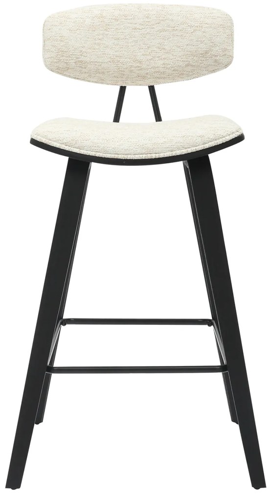 ΣΚΑΜΠΟ ΜΠΑΡ ΜΕΣ.ΥΨΟΥΣ INOVER HM9984.02 ΜΑΥΡΟ ΜΕΤΑΛΛΟ & Κ.Π.-ΕΚΡΟΥ ΥΦΑΣΜΑ 50,5x49x90Υεκ.