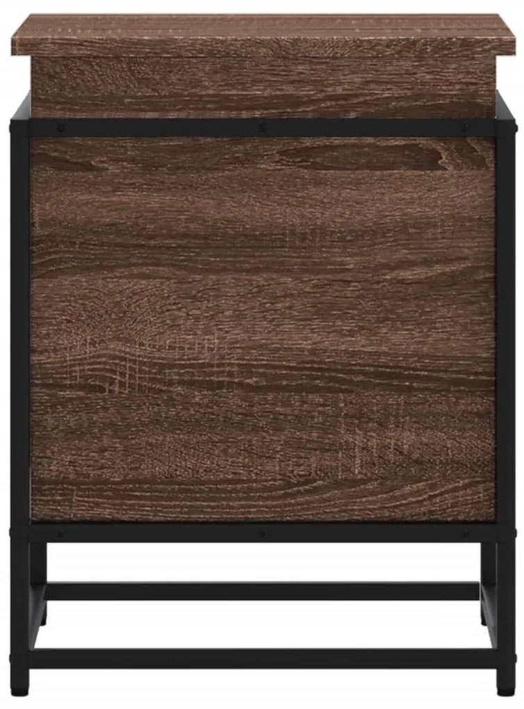 Κουτί Αποθήκευσης με Καφέ Δρυς 40x40x51,5 εκ. Επεξ. Ξύλο - Καφέ